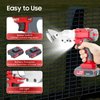 INPAITOO 21V Heavy Duty Electric Metal Shear, 600W,1300r/min Speed Swivel Head Electric Metal Cutter Shear, Heavy Duty Metal Power Cutting Tool, Cordless Tin Snips Cutter Scissor for Stainless Steel