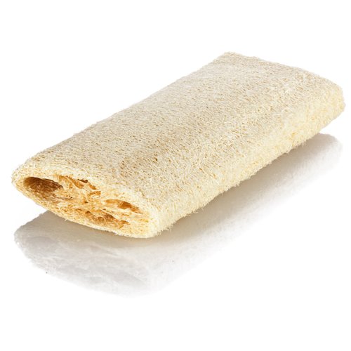 1.7 oz Single Foamer Pump Shower Gel Bottle with 12 Pack Natural Loofah Body Scrub (5 inches)