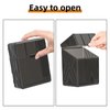 6-Pack Card Deck Case, Sturdy Card Storage Box, Can Hold 150+Cards, Compatible with MTG Cards, TCG Cards, OCG Cards, and Standard Size Card Games（black）