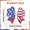 4th of July Bow Clips Independence Day Hair Bows Clips Red Blue Glitter Star Girls Bow Design Patriotic Parade Hair Decoration for Children Girls Women Party Supplies