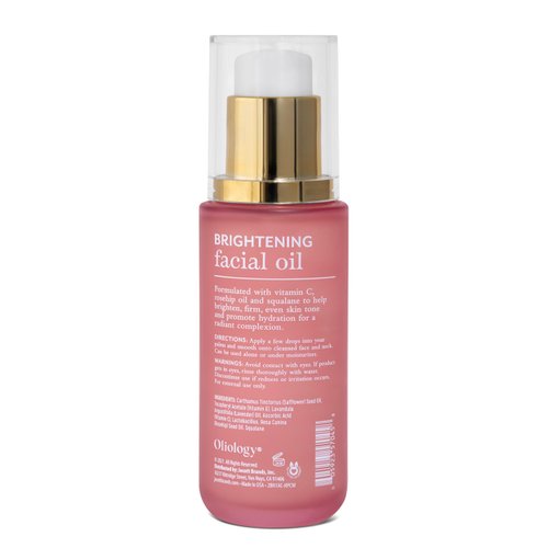 Oliology Brightening Facial Oil – Vitamin C, Rosehip Oil & Squalane | Hydrates, Firms & Enhances Radiance 2 Fl Oz