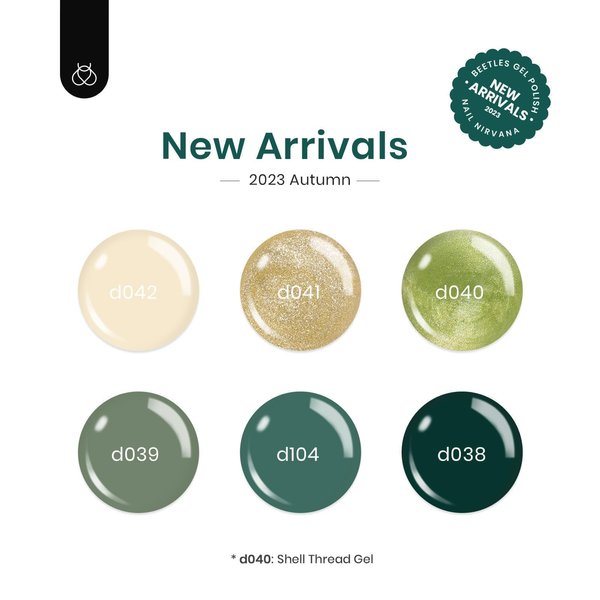 Beetles Gel Nail Polish Kit 6 Colors Green Gel Nail Polish Glitter Pearl Gel Nail Polish Spring Gel Polish Soak off Uv LED Nail Lamp Gel Nail Kit DIY Home Nail Manicure