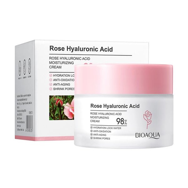 ULELA DIKML Skin Care Moisturizer Cream Rose Hyaluronic Acid Nourishing Cream Hydrates and Brightens Nourishing and Firming Face Cream