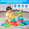 Hieoby Montessori Toys for 1 2 3 4 Year Old Boys Girls Toddlers Preschool Learning Activities 30Pcs Building Blocks Stacking Educational Toys STEM Sensory Toys Gifts for Kids Age 1-2 2-4
