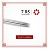 One Tattoo World 50 Pcs 7 Round Shader Sterilized Tattoo Needles, OTW-50-7RS