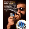 FANKAI Cigar Lighter 4 Torch Jet Flame, Cigar Punch, Cigar Holder, Cigar Draw Enhancer, Refillable Torch Lighter, Multi-Functional Cigar Accessories, Windproof Lighters for Smoking with Gift Box