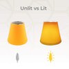 Royal Designs CS-1003-5YEL-6 Clip On Empire Chandelier Lamp Shade, 3" x 5" x 4.5", Yellow, Set of 6