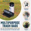 Alpcour Compostable Waste Bags – Portable Toilet Seat Replacement Eco-Friendly and Durable Trash Bags – 100% Biodegradable Multi-Purpose 8-Gallon Bags with Odor Neutralizing Properties – 20 Count