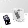 OccasionALL 4x2.75x4.5 12 Piece Mini Gift Bags with Handles, Assorted Print Metallic Silver & White Mini Gift Card Bags for Birthday, Wedding, Favors