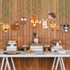 Kristin Paradise 30Ct Woodland Animals Hanging Swirl Decorations, Forest Friends Birthday Party Supplies for Boy Girl Kids, Woodland Creatures Baby Shower Theme Decor, 1st First Bday Favors