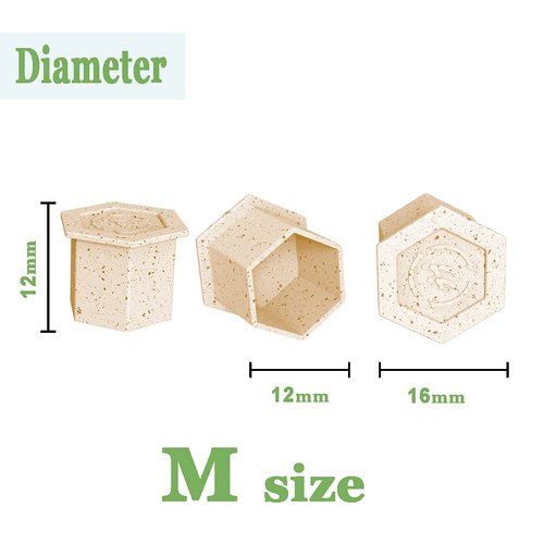 INKin Biodegradable Tattoo Ink Cups Medium 12mm - 200Pcs Disposable ECO Friendly Caps with Base for Hold Ink Pigments Supplies (12mm-Medium)