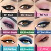 ASCOKA 10 Colors Eyeliner Pencil for Women, Glitter Blue Eye Liners Kit Waterproof Metallic Eyeliner Pencil Pearl Eye&Lip Liner Professional Eye Makeup Set Colorful Eyeliner Eye Color