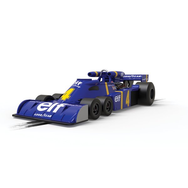 Scalextric 1976 Grand Prix Tyrrell P34 Six-Wheeler Elf Goodyear #4 1:32 Slot Race Car C4328