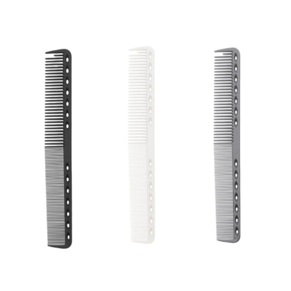 Barber comb, Professional 3-Piece Professional Styling Fine Cutting Combs, 7 Inch Carbon Fine Cutting Comb Carbon - Black, White, Grey”