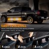 XRIDONSEN 2PCS 60 inch Emergency Truck Strobe Lights Strip 720 LED Running Board Lights Bar Amber White Flashing Warning Hazard Safety Side Step Lights for Trucks Construction Vehicles Pickup SUV JEEP