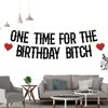 One Time for The Birthday Bitch Banner, It's My F*cking Birthday Banner,Happy Birthday Bunting Backdrops, Funny Birthday Sign for Adult Birthday Party Decorations Supplies