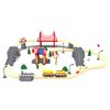 Battery Trains for Wooden Tracks, Motorized Locomotive Train for Kids Electric Train Accessories, Toy Train Set with Magnetic Trains Compatible with Thomas, Brio, Chuggington, Melissa & Doug
