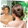 2pcs Straight Hair Comb Side Hair Comb Wedding Hair Accessories for Women Wedding Side Hair Combs Fine Hair Side Hair Clamps Pearl Tiara Girls Hairpins Miss Alloy France Chic