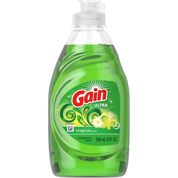Procter And Gamble Gain Ultra Dishwashing Liquid, Original Scent, 8 fl oz