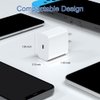 i.Phone 16/15 Charger Fast Charger [3-Pack] USB C Wall Charger 20W PD Charger with Cable, Compatible with 16/16 Pro Max/Plus,15/15 Pro Max/Plus,i.Pad 10th, Air 5th/4th and Other tpc Devices