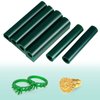 6 Pieces Carving Wax Ring Tube Green Ring Carving Wax Hole Round Wax Tubes Ring Hard Modeling Wax for Jewelry Ring Casting Mold Kit Ring Making, Different Sizes