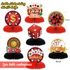 Casino Theme Party Decorations, Casino Birthday Party Decorations Supplies, Las Vegas Party Decorations, Poker Happy Birthday Backdrop, Casino Honeycomb Centerpieces, Casino Balloons Garland