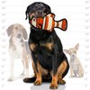 TUFFY - World's Tuffest Soft Dog Toy - Ocean Fish Orange- Squeakers - Multiple Layers. Made Durable, Strong & Tough. Interactive Play (Tug, Toss & Fetch).Machine Washable & Floats