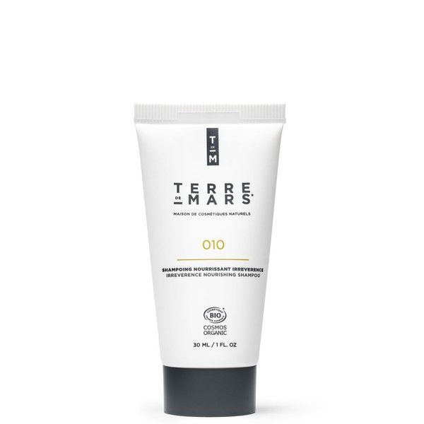TERRE DE MARS Irreverence Nourishing Shampoo, Certified Organic, Moisturizing and Repairing Shampoo for Men and Women, Made in France, Vegan and Cruelty Free (1 FL Oz)