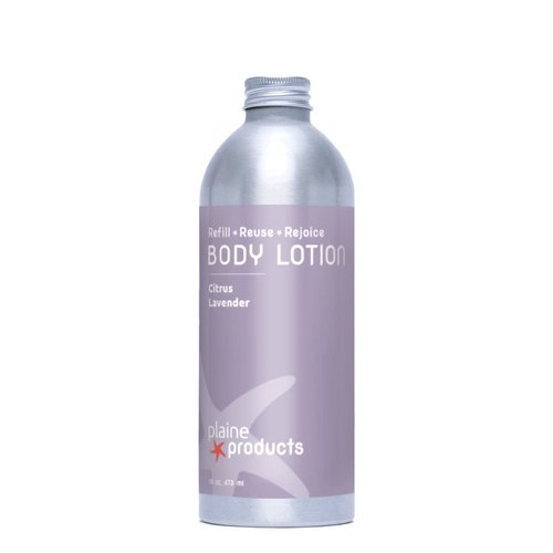 Plaine Products Eco-Friendly Body Lotion: Citrus Lavender, 16 oz (Refill without Pump)
