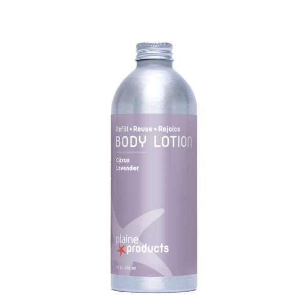 Plaine Products Eco-Friendly Body Lotion: Citrus Lavender, 16 oz (Refill without Pump)