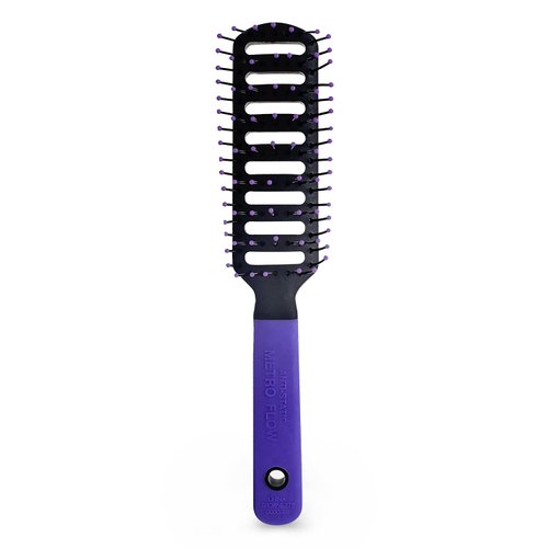 Spornette Anti Static Vent Brush #9000-MF (PURPLE) Styling, Smoothing, Straightening & Blow Drying Hair Quickly With No Static - Adds Shine & Body. For Women, Men & Children