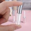lip gloss tubes tube kit,45 Pack 1.2ML empty lip gloss tubes Containers Mini Balm Reusable Containers for Lipstick SamplesTravel DIY Makeup White Red