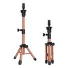 AliLeader 25 Inch Mannequin Head Stand Tripod for Mannequin Head Wig Stand Tripod Wig Head Stand for Training Heads and Canvas Block Head (Mannequin Head Not Included,Latte)