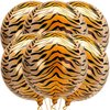 KatchOn, Tiger Balloons for Birthday Party - Big 22 Inch, Pack of 6 | Tiger Stripe Balloons, Tiger Print Balloons for Tiger Party Decorations | Tiger Birthday Decorations | Tiger Decorations for Party