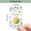 Haizct 50 Pack Watercolor Eucalyptus Blank Gift Certificate Scratch Off Cards for Small Business, Spa Beauty Makeup Hair Salon, Baby Shower, Country Wedding, Bridal Shower, Gold-GK080
