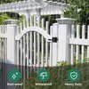 JUBEST Double Side Gate Latch, Heavy Duty Swinging Door Latch Gate Hardware for Outdoor Fence, Wooden Gates, Pool Gate, Backyard, Garden