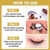 ZHISHUDL Self Adhesive Eyelashes,Reusable Self Adhesive Eyelashes,No Glue Reusable Adhesive Eyelashes with 10 Extra Glue Strips,False Eyelashes Natural Look (Pack Of 2 Pairs)- W03