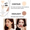 Contour and Highlight Palette Powder Contour Kit Concealing, Highlighting & Contouring Foundation/Concealer Palette Full Coverage Concealer for Mature Skin