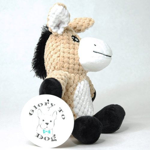 Glory To Dog Barnyard Donkey Plush Small Dog Toy