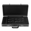 KONKENIE Carrying Case Scissors Storage with lock Portable Shears Clippers Trimmers Supplies Travel Barber Tool Organizer Box（All Black