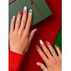 8 Sheets Christmas Nail Stickers Strip Full Nail Wraps Adhesive Nail Polish Stickers with 1Pcs Nail File, Kalolary Deer Snowman Xmas Tree Nail Design Sticker Christmas Nail Decoration Kit