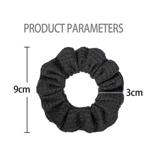 Minihope Antislip Scrunchies for Hair, Hair Ouchless Painfree Women's Hair Scrunchie, Elastics, Hair Accessories for Women, Ponytail Holder for Girls, Black, 8 Pack…