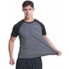 VAYAGER Men's Swim Shirts Rash Guard UPF 50+ T Shirts Quick Dry Loose Fit Water Surfing Shirt(Gray-XL)