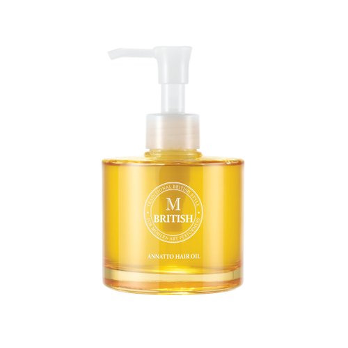 BRITISH M Annatto Hair Oil | Protects hair | Vegan | for all hair type | Frizz-free Shine | Instantly Absorbed | Treatment (4.73 fl.oz)