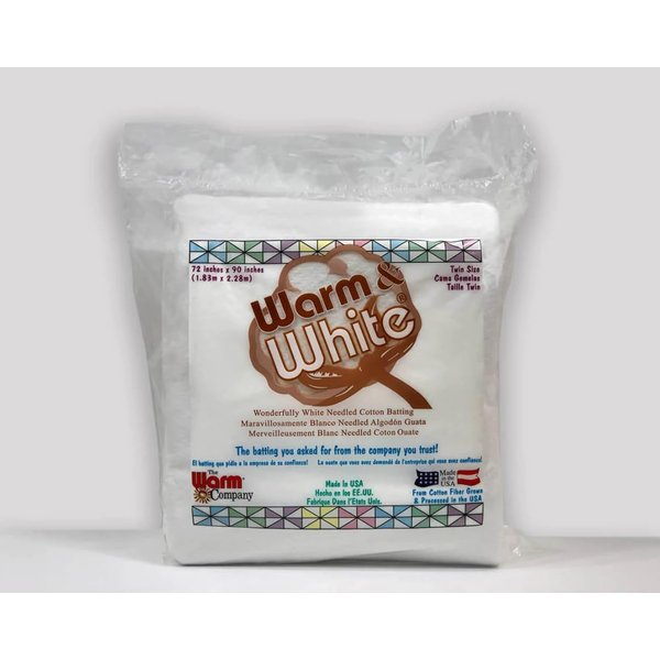 Warm Company 72-Inch by 90-Inch Warm & White Cotton Batting
