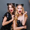 Cat Ears Headband, Black Cat Ears Cat Costumes for Adult Women Girls Fancy Cosplay Dress up, Black Cat Halloween Costume Accessories for Women and Girls