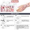 100 PCS Pig Theme Birthday Party Supplies Decorations Favors Decor Pink Pig Farm Animal Temporary Tattoos Stickers for Kids Cute Gifts School Prizes Rewards