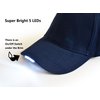 UltraKey Hands Free LED Baseball Cap Hat for Outdoor Jogging Hip Hop Party Holiday
