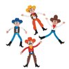 Fun Express Cowboy Bendable Toys (Bulk Set of 24) Western Party Favors and Giveaways