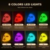 NICEUS Infrared Blue Red Light Therapy Mask for Face,New Ultra-Thin, Ultra-Soft, Non-Indentation 8 Colors LED Face Mask,Portable Rechargeable Home LED Skin Care Masks
